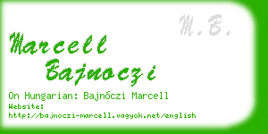 marcell bajnoczi business card